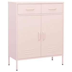 vidaXL Omara za shranjevanje roza 80x35x101,5 cm jeklo