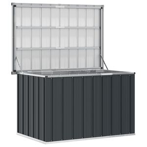 vidaXL Vrtna &scaron;katla za shranjevanje antracitna 109x67x65 cm