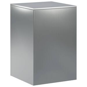 vidaXL Stojalo za rastline Srebrna 40 x 40 x 60 cm Jeklo