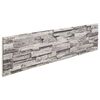 vidaXL Stenske plo&scaron;če 10 kos 100 x 25 cm Svetlo siva EPS pena