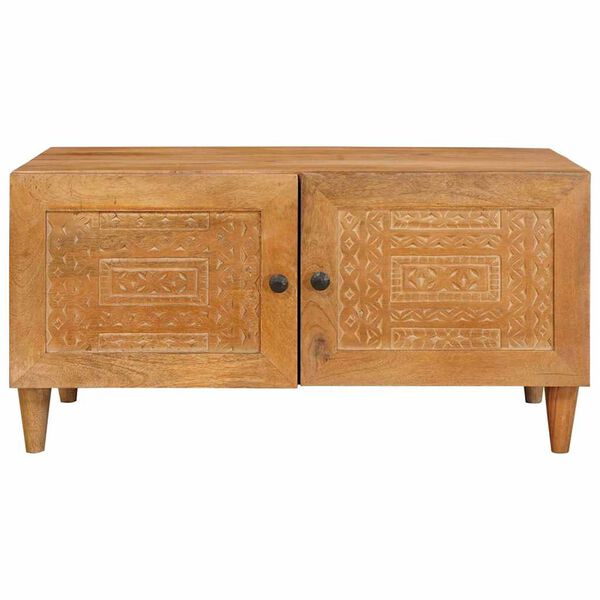 vidaXL Klubska miza Svetlo rjava 80 x 50 x 40 cm Trden akacijev les