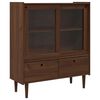 vidaXL Omara BILBAO Temni karamel 104 x 40 x 120 cm