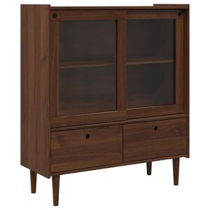 vidaXL Omara BILBAO Temni karamel 104 x 40 x 120 cm
