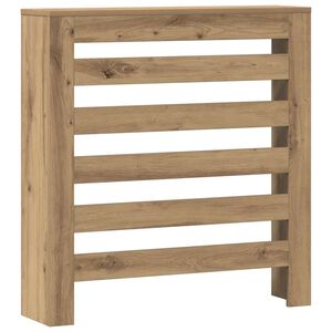 vidaXL Pokrov za radiator hrast 78x20x82 cm inženirski les