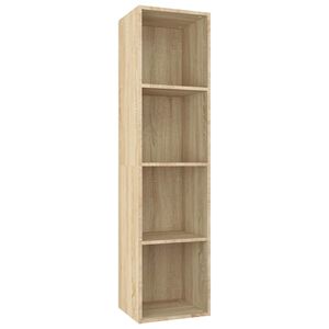 vidaXL Knjižna / TV omara sonoma hrast 36x30x143 cm iverna plo&scaron;ča