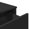 vidaXL Komoda črna 79,5x35,5x74,5 cm inženirski les