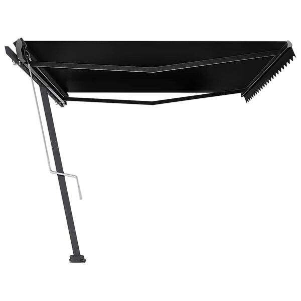 vidaXL Prostostoječa avtomatska tenda 500x350 cm antracitna