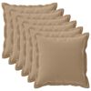 vidaXL Prevleka za blazino 6 kos HOUTEN Taupe 80 x 80 cm Poliester