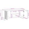 vidaXL TV enote Oreh 105 x 33 x 46 cm Konstruiran les