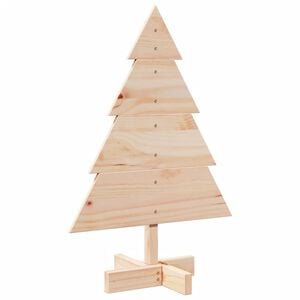 vidaXL Lesena novoletna jelka za okras 70 cm trden les