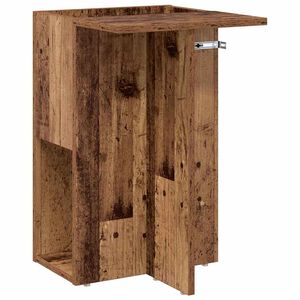 vidaXL Stranska miza Star les 35 x 40 x 55 cm Inženirski les