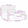 vidaXL Postelja z vzmetnico z vzmetnico Temno siva 180 x 200 cm Žamet