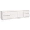 vidaXL TV omarica bela 176x37x47,5 cm trdna borovina