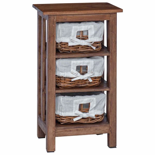 vidaXL Stranska miza Rjava Trden mahagonijev les