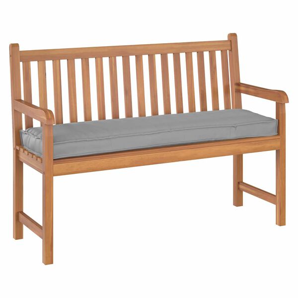 vidaXL Blazina za klop palete Siva 140 x 40 x 8 cm Oxford tkanina