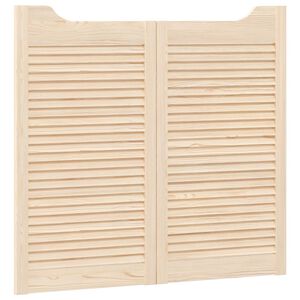 vidaXL Vrata na hod 2 kos 90 x 50 cm Trdna borovina Naravna