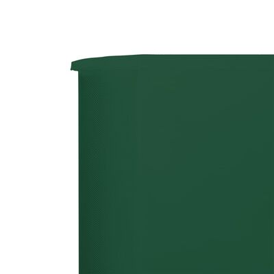 vidaXL 5-panelni vetrobran tkanina 600x120 cm zelen