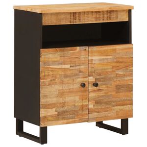 vidaXL Stranska omara Rjava 60 x 33 x 75 cm Masiven les manga