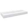 vidaXL Umivalnik 120x46x11 cm mineralna litina/marmorna litina bel