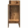 vidaXL Stranske mize s polico 2 kosa Old Wood 25,5x27x60 cm
