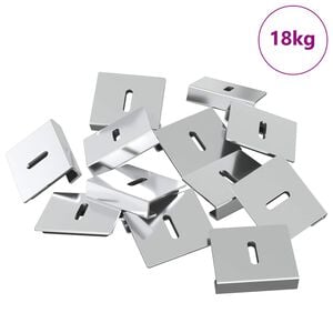 vidaXL Nosilec za ogledalo 340 Nikljeva 35 x 30 x 8,3 mm Jeklo