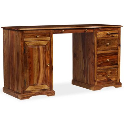 vidaXL Pisalna miza iz trdnega palisandra 140x50x76 cm