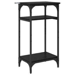 vidaXL Stranska miza Črna Orehovina 40 x 30 x 75 cm Konstruiran les