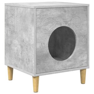 vidaXL Mačja hi&scaron;a Beton 42,5 x 40 x 53 cm Konstruiran les