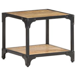 vidaXL Klubska mizica 40x40x36 cm trden robusten mangov les