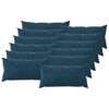 vidaXL Prevleka za blazino 12 pcs HEERLEN Modra 40 x 80 cm Žamet