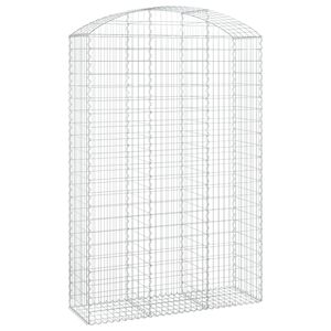 vidaXL Obokana gabonska ko&scaron;ara 150x50x220/240 cm pocinkano železo