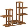 vidaXL Stojalo za rastline Naravna 118 x 25 x 96,5 cm