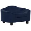 vidaXL Pasji kavč moder 67x47x36 cm pli&scaron;