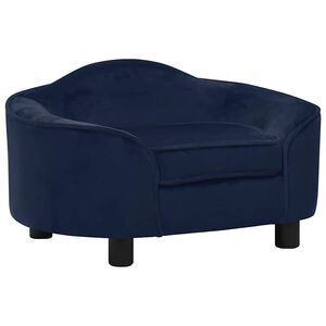 vidaXL Pasji kavč moder 67x47x36 cm pli&scaron;