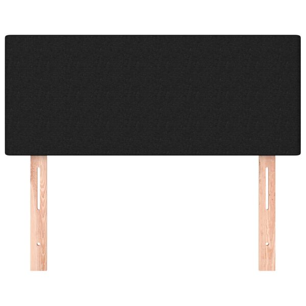 vidaXL Posteljno vzglavje črno 90x5x78/88 cm blago