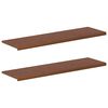 vidaXL Okenske police 2 kos Temno rjava 140 x 40 x 2 cm