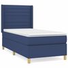 vidaXL Box spring postelja z vzmetnico moder 80x200 cm blago