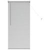 vidaXL Venecijanske žaluzije Srebrna 130 x 65 cm Aluminij