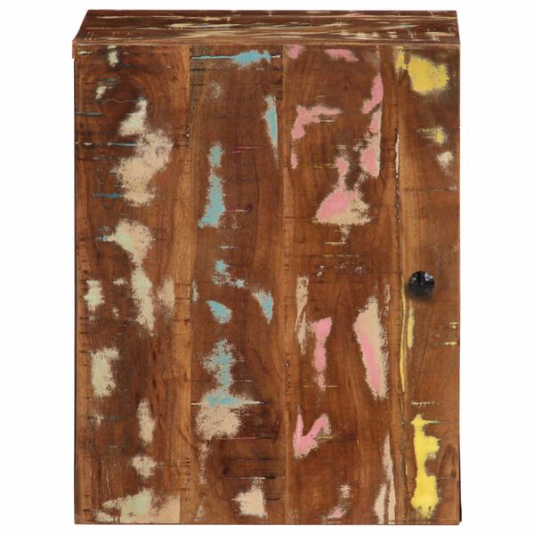 vidaXL Stenska kopalniška omarica 38x33x48 cm trden predelan les