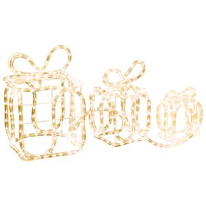 vidaXL Božična dekoracija darila s 180 LED lučkami notranje / zunanja