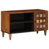 vidaXL TV omarica z vrati Oreh 80 x 33 x 46 cm Masiven les manga