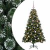 vidaXL Umetna božična jelka z bučko 120 cm 150 LED Toplo bela