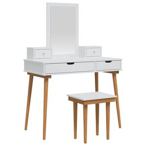 vidaXL Komplet toalet FAUSKE 5 kos Bela 100 x 50 x 143 cm