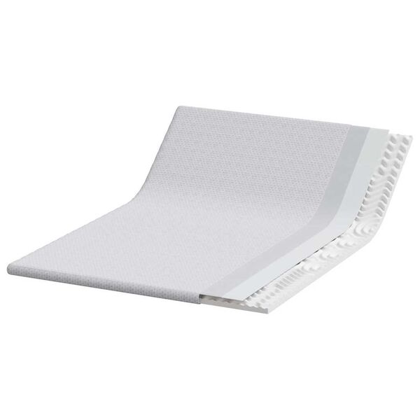 vidaXL Nadvložek Bela 140 x 200 cm Jacquard tkanina