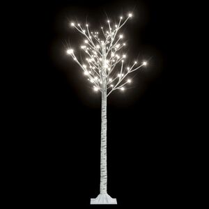 vidaXL Božično drevesce s 156 LED lučkami 1,5 m hladno belo vrba