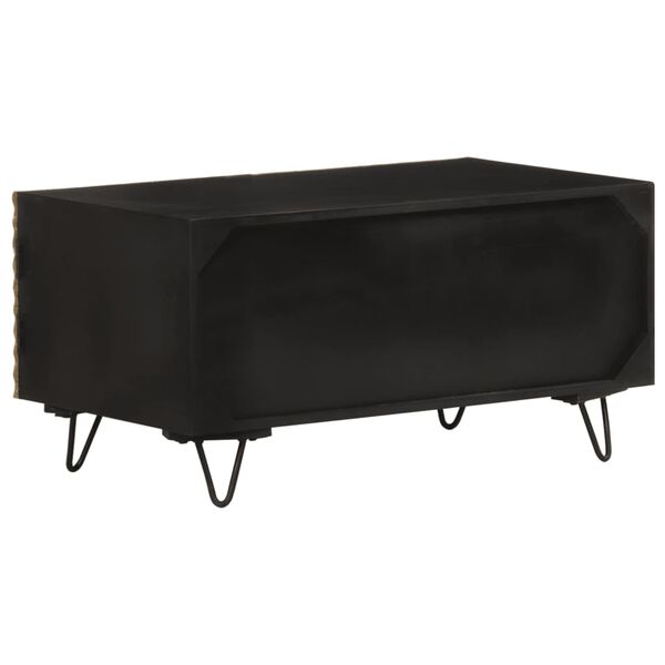 vidaXL Klubska mizica 90x50x45 cm trden mangov les