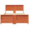 vidaXL Konstrukcija postelje Voskast rjav 120 x 190 cm Konstruiran les