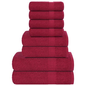 vidaXL 8-delni komplet brisač FROGN bordo 360 g/m&sup2;