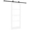 vidaXL Drsna vrata ORKDAL 83 x 202 cm Trden borov les in steklo