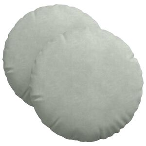 vidaXL Sedežne blazine 2 pcs Svetlo siva &Oslash; 40 x 13 cm Žamet